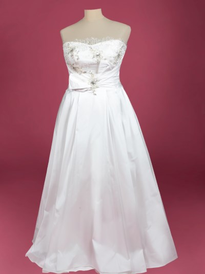 Outlet-sposa curvy Abito da sposa in Taffetà outlet degli sposi