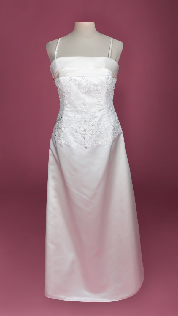 LOTL176 Abito da sposa in Raso e pizzo 